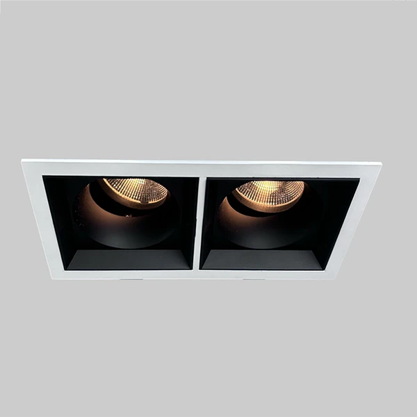 Double Gimbal Downlight , Modern Square Recessed light , Recessed Anti-Glare Light Supplier | Sincerelux